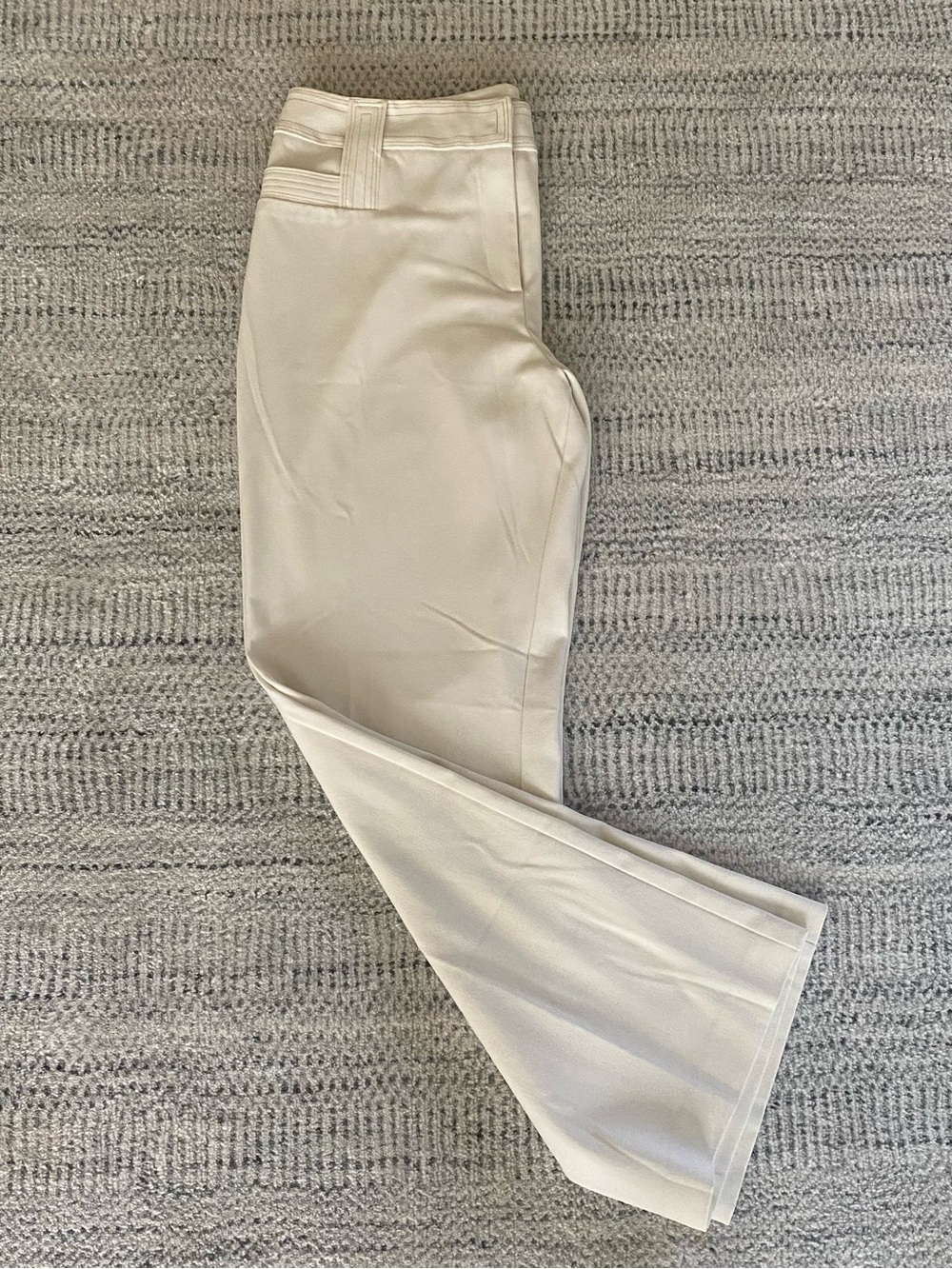Gallia Straight-Leg Pants in Light Cream
